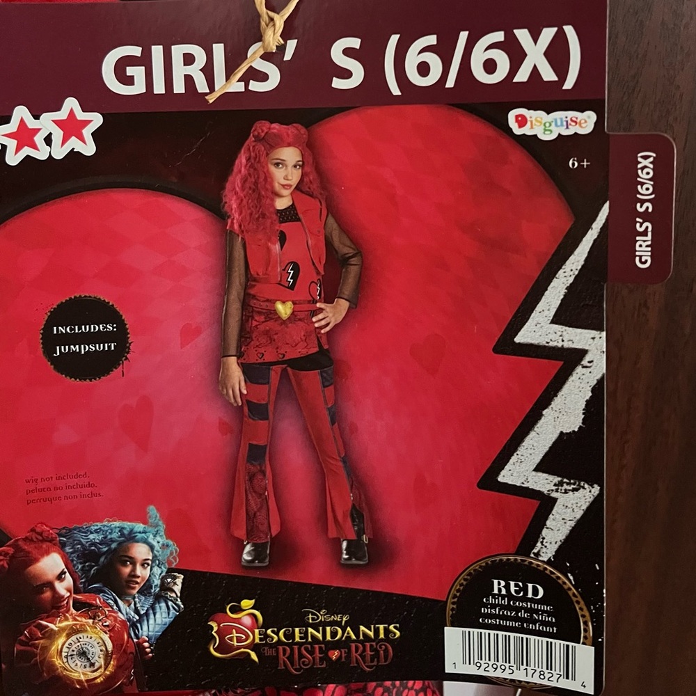 Disney Descendants 4: The Rise of Red Halloween Costume Size Small 6/6x